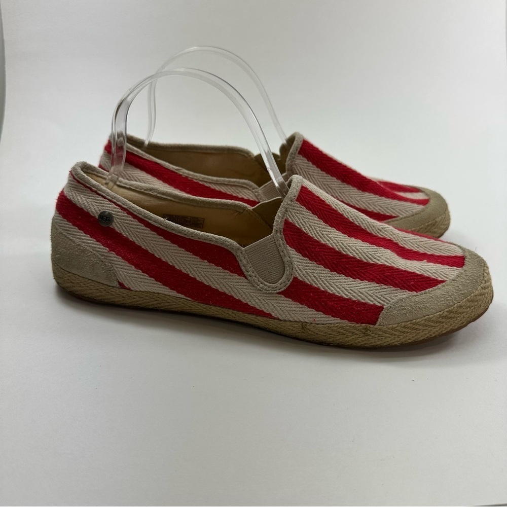 UGG Delizac Espadrilles Striped Women’s 10 Textile Rubber 1004292